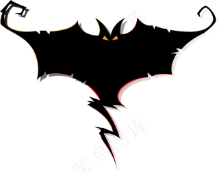 万圣节节日元素蝙蝠