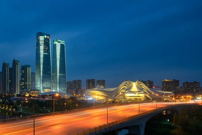 长沙城市夜景图片