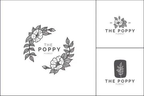 手绘标志LOGO素材