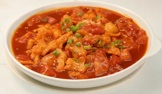 34 蕃茄烩鸡片 美食乡新店