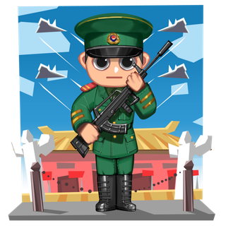 建军节军人形象