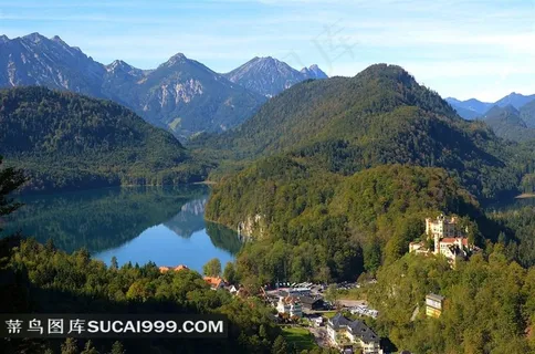 德国阿尔卑斯山湖群小镇风景图片 德国阿尔卑斯山湖群小镇风景图片