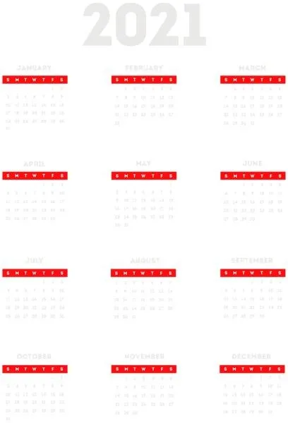 日历 2022 年 PNG免抠(408x600)