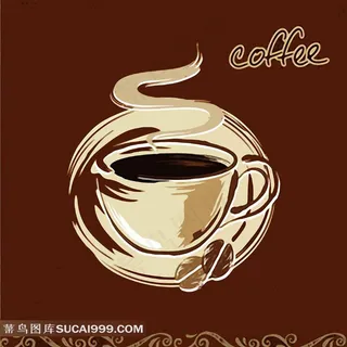 咖啡店装饰画素材