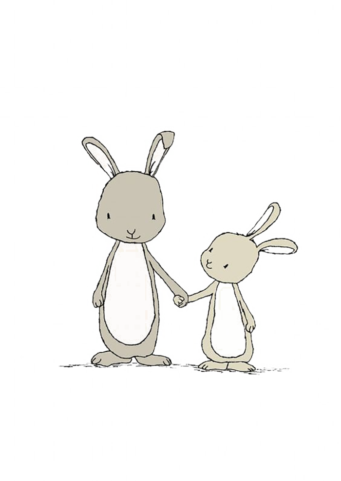 两只兔子兔年