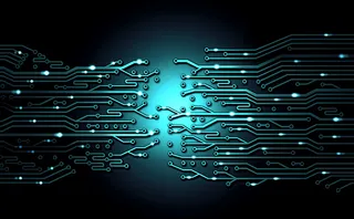 蓝色商务信息数码高科技创意背景