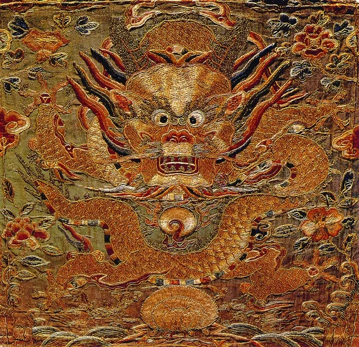 复古龙纹服饰图案素材