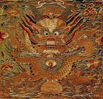 复古龙纹服饰图案素材