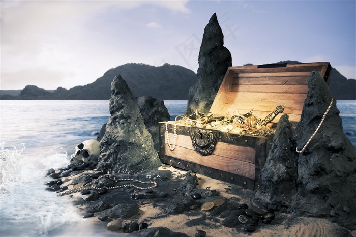 海边的大宝箱