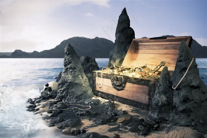 海边的大宝箱