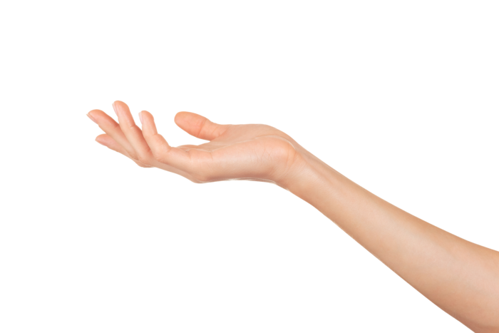 手势免抠png 右手打开