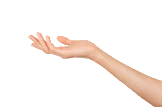 手势免抠png 右手打开