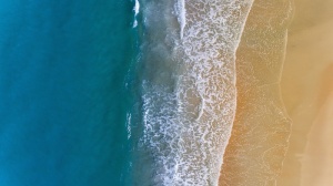 海滩泡沫海面沙滩沙波