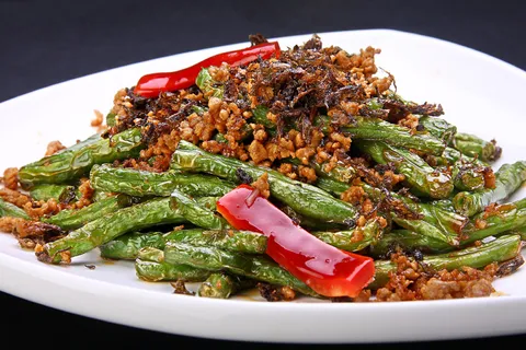 榄菜肉碎干煸四季豆38例 榄菜肉碎干煸四季豆38例