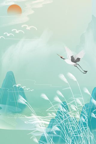 中式古典国潮来袭海报展板宣传背景图PSD设计PS模板素材