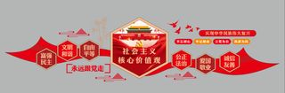 社主义核心价值观 党建 文化墙