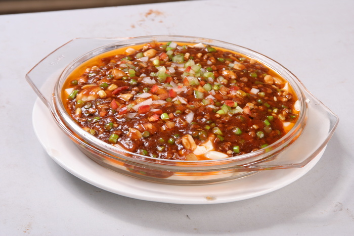 酱盖豆花
