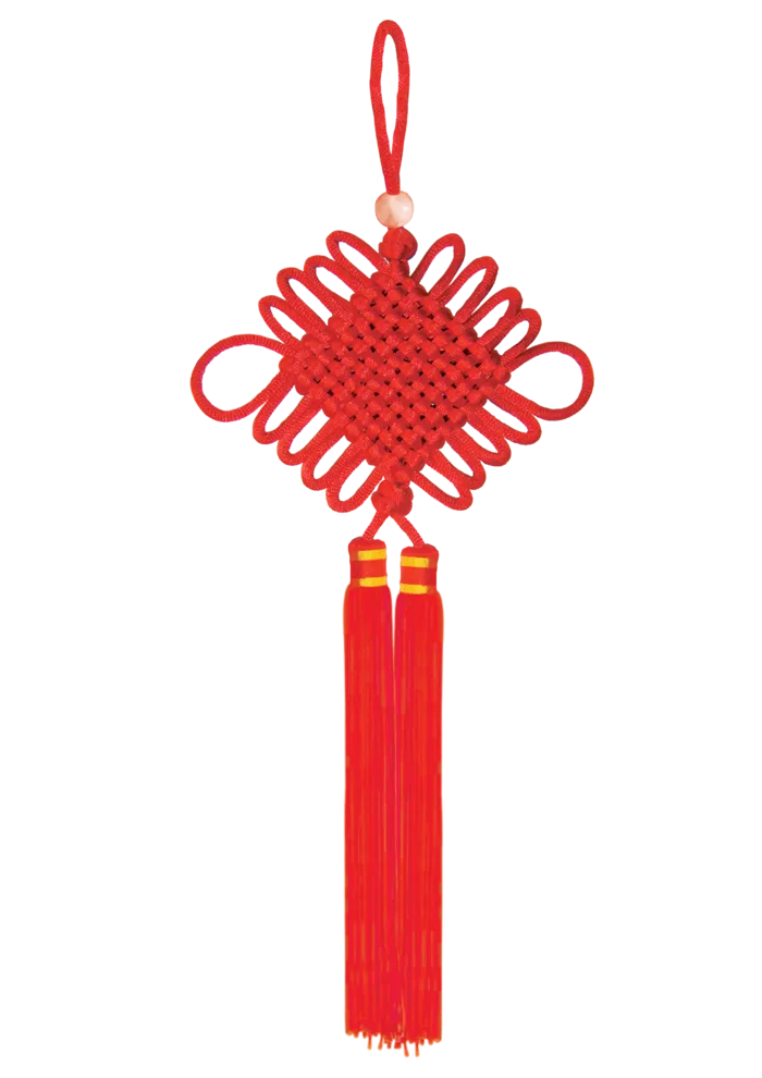 红色平安结中国结免扣素材
