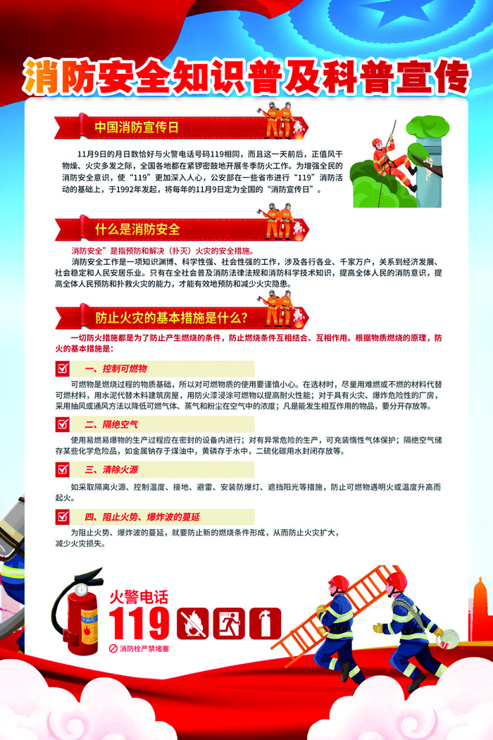 消防安全知识普及科普宣传