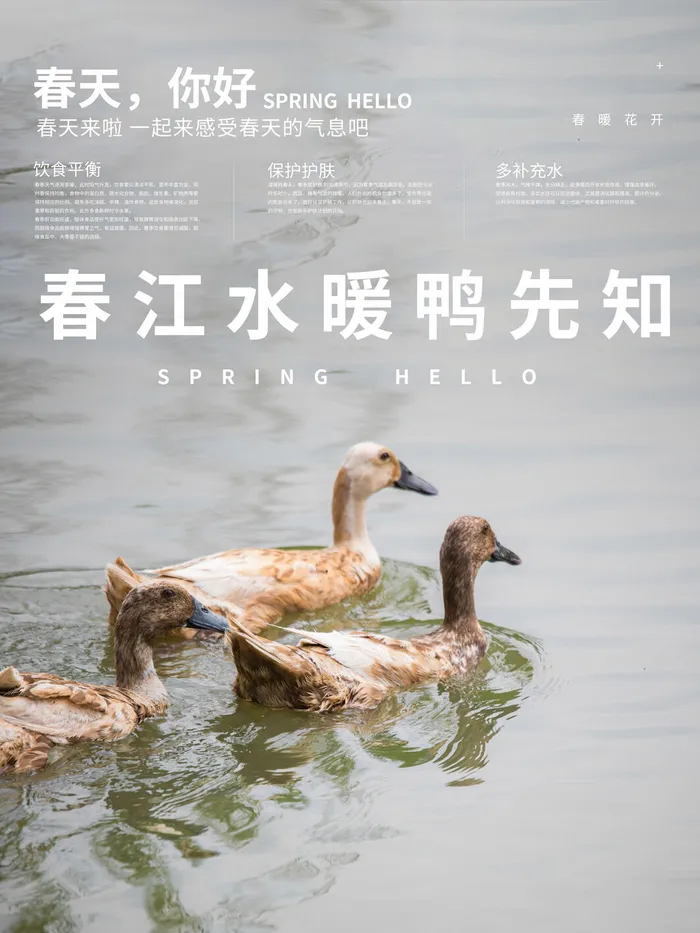 春天你好春暖花开春季励志背景展板插图插画海报PSD素材模板设计psd模版下载