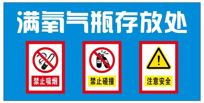 矢量氧气瓶存放处cdr矢量模版下载