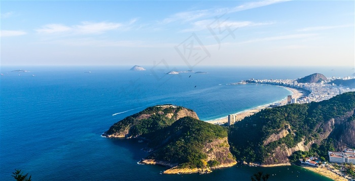 蓝色自然景观人文地貌沙滩旅游