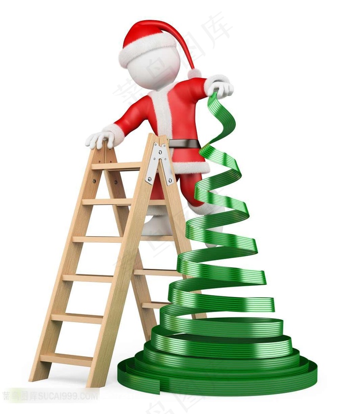 3D圣诞小人圣诞素材