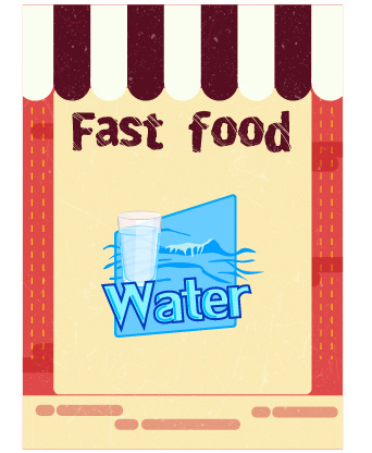 食物标签矢量素材汉堡店快餐标签矢量图AI格式