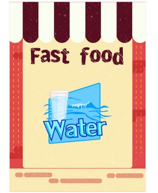 食物标签矢量素材汉堡店快餐标签矢量图AI格式