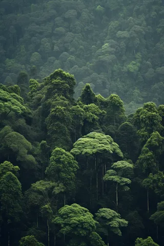 热带雨林森林树木摄影图