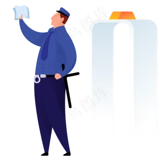 保安人物免抠图