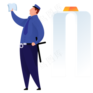 保安人物免抠图