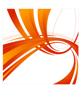 橘色线条弧形科技kv主视觉素材