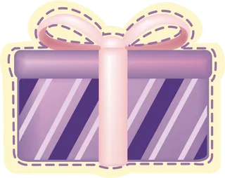 素材紫色礼包盒