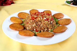 015荞面包肉沫爆葱花-西北人家