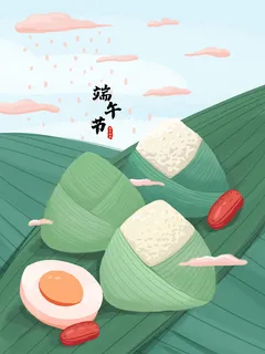 国潮风中国传统节日端午节赛龙舟粽子场景插画海报PSD设计素材 国潮风中国传统节日端午节赛龙舟粽子场景插画海报PSD设计素材