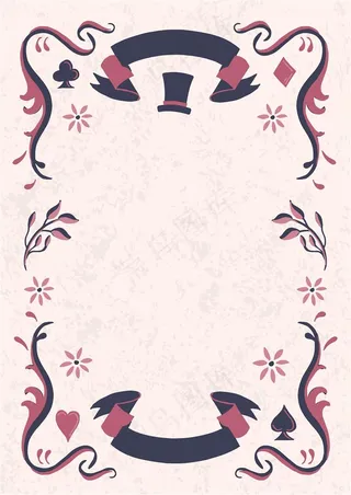 可爱藤蔓猫咪边框素材