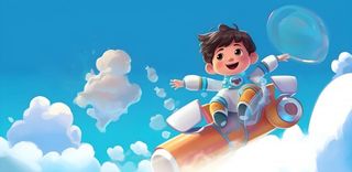 宇航员太空宇宙插画海报素材背景