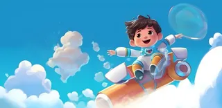 宇航员太空宇宙插画海报素材背景