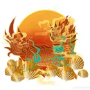 装饰元素麒麟PNG绘画图片