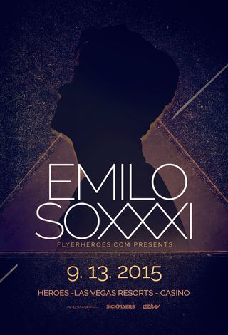 科技感多边形海报模板