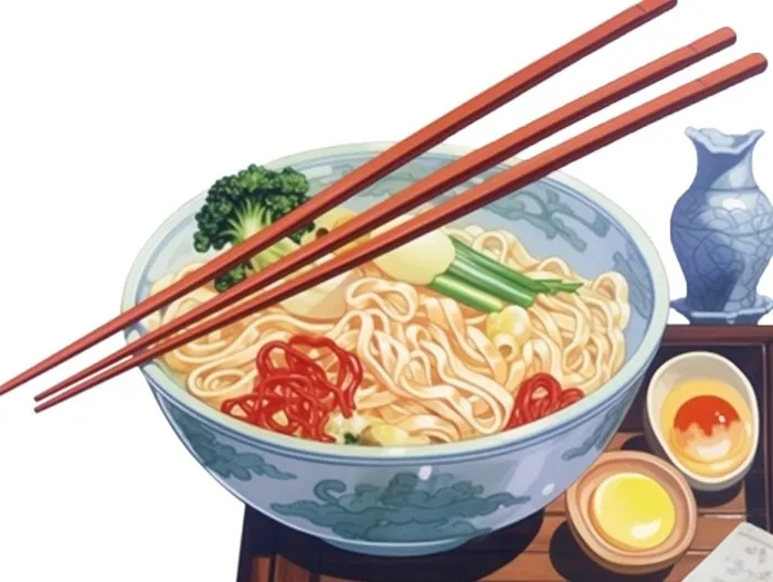 美食鸡蛋西红柿面条免抠(1232x928)