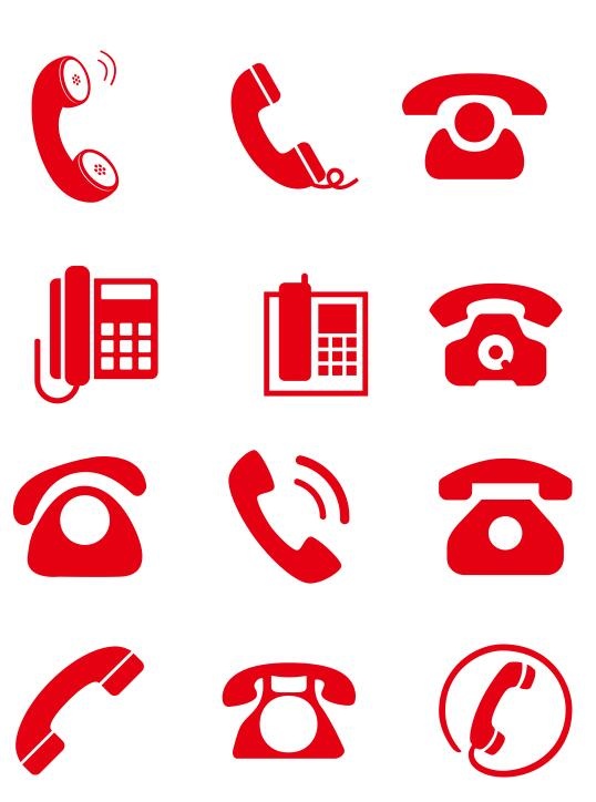 矢量电话标志