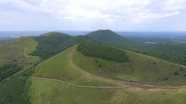 山, 火山, 火山口, 自然, 景观, 法国