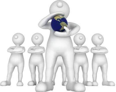 高清圆头3D小人 免抠