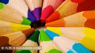 七彩彩笔风景图片