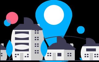 2.5d夜晚插画小图标素材