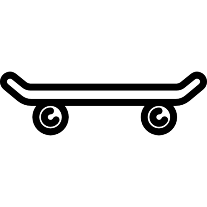 滑板卡通线条
