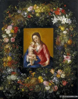 巴伦，亨德里克-范，布鲁热赫尔-艾尔-老头，扬-吉尔纳达-康-拉-处女，和-男孩油画图片