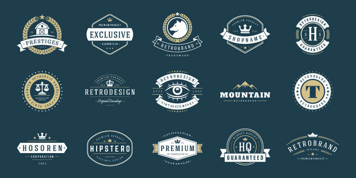 设计勋章标志素材